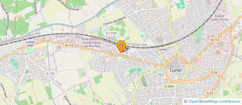 localisation de l'entreprise MONSIEUR WILFRIED BARTHEZ  LUNEL