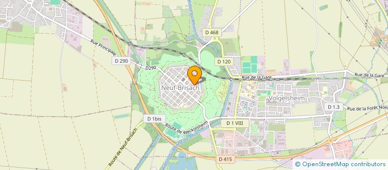 localisation de l'entreprise MONSIEUR WILFRIED BASTIAN  VOLGELSHEIM