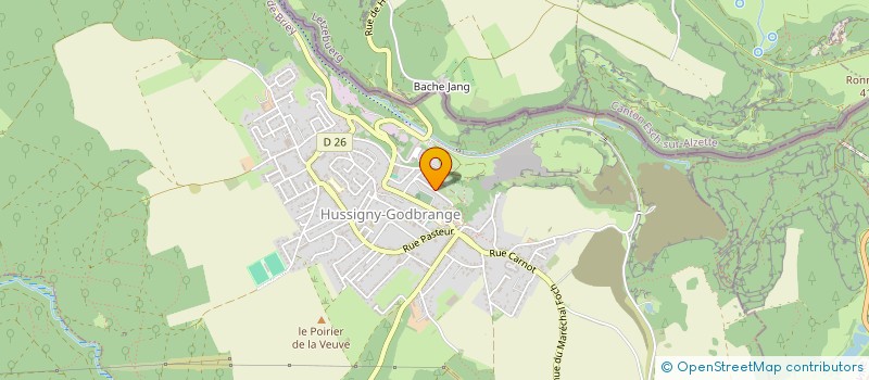 localisation de l'entreprise MONSIEUR WILFRIED BENDKA  HUSSIGNY-GODBRANGE