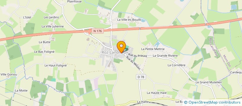 localisation de l'entreprise MONSIEUR WILFRIED BLANCHARD  ROZ-LANDRIEUX