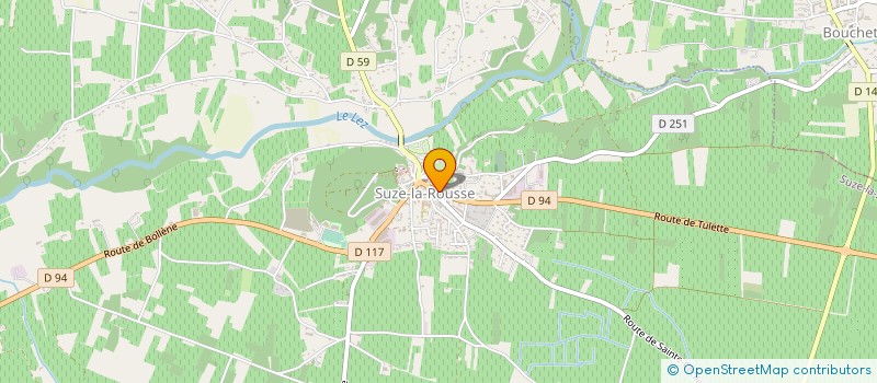 localisation de l'entreprise MONSIEUR WILFRIED BODENHAUSEN à SUZE-LA-ROUSSE
