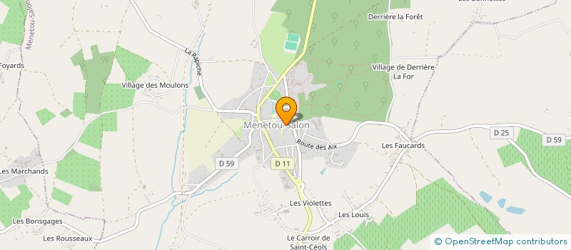 localisation de l'entreprise MONSIEUR WILFRIED BOIN  MENETOU-SALON