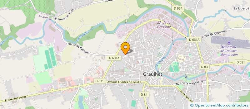 localisation de l'entreprise MONSIEUR WILFRIED BOISSIERES  GRAULHET