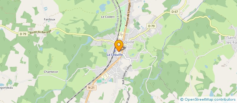 localisation de l'entreprise MONSIEUR WILFRIED BOUQUET  LA COQUILLE