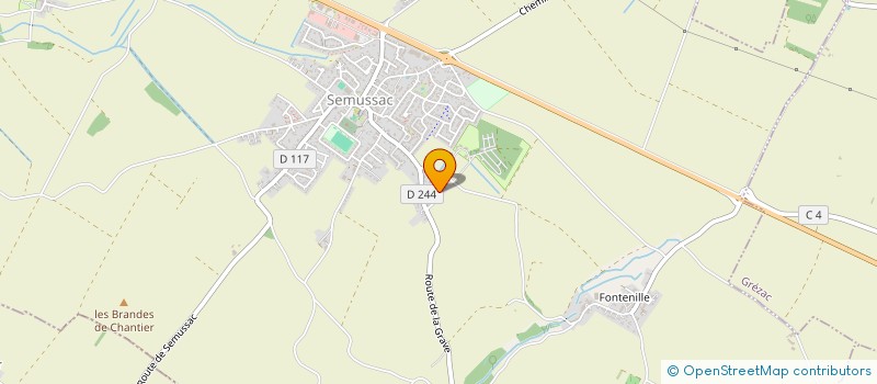 localisation de l'entreprise MONSIEUR WILFRIED BRAULT  SEMUSSAC