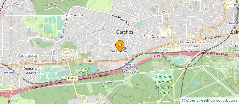 localisation de l'entreprise MONSIEUR WILFRIED BRUNET à GARCHES