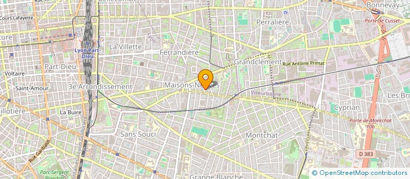 localisation de l'entreprise MONSIEUR WILFRIED CALAIS  VILLEURBANNE