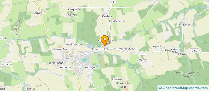 localisation de l'entreprise MONSIEUR WILFRIED CLAISSE  ARGOL