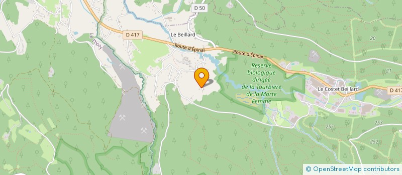 localisation de l'entreprise MONSIEUR WILFRIED COLIN  GERARDMER