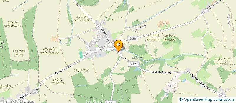 localisation de l'entreprise MONSIEUR WILFRIED COOPER  FRENICHES