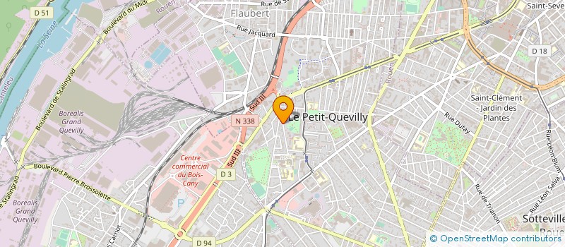 localisation de l'entreprise MONSIEUR WILFRIED COUVET à LE PETIT-QUEVILLY
