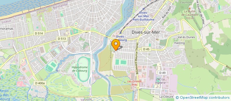 localisation de l'entreprise MONSIEUR WILFRIED DELAPORTE  DIVES-SUR-MER