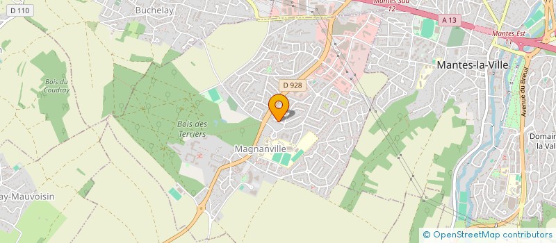 localisation de l'entreprise MONSIEUR WILFRIED DENYS  MAGNANVILLE