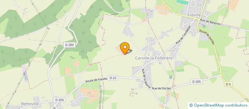 localisation de l'entreprise MONSIEUR WILFRIED DIEULLE  CARVILLE-LA-FOLLETIERE