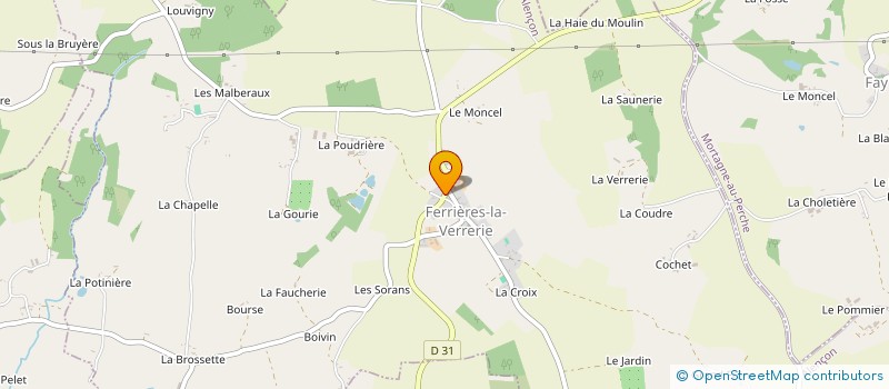 localisation de l'entreprise MONSIEUR WILFRIED DOMIN à FERRIERES-LA-VERRERIE