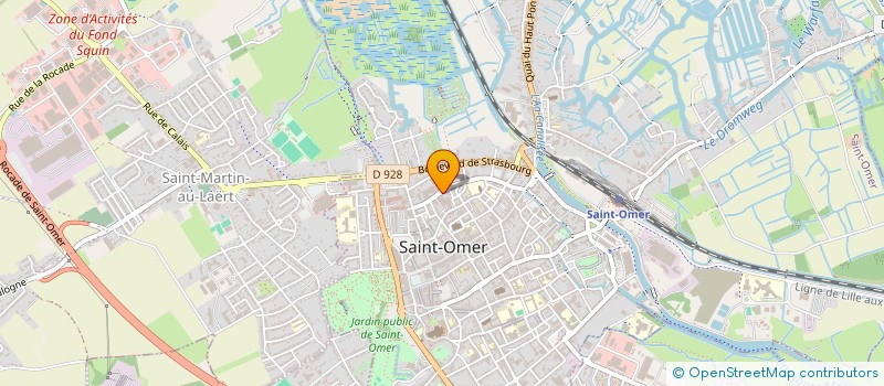 localisation de l'entreprise MONSIEUR WILFRIED DRUART  SAINT-OMER