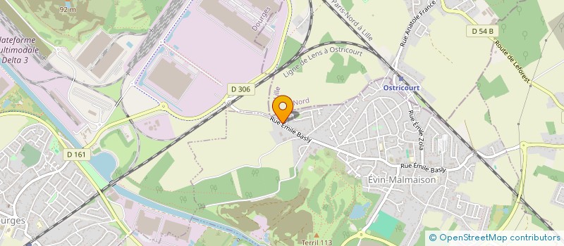 localisation de l'entreprise MONSIEUR WILFRIED DUJARDIN  EVIN-MALMAISON