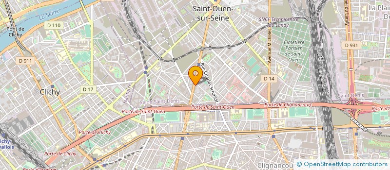 localisation de l'entreprise MONSIEUR WILFRIED EDON  SAINT-OUEN-SUR-SEINE