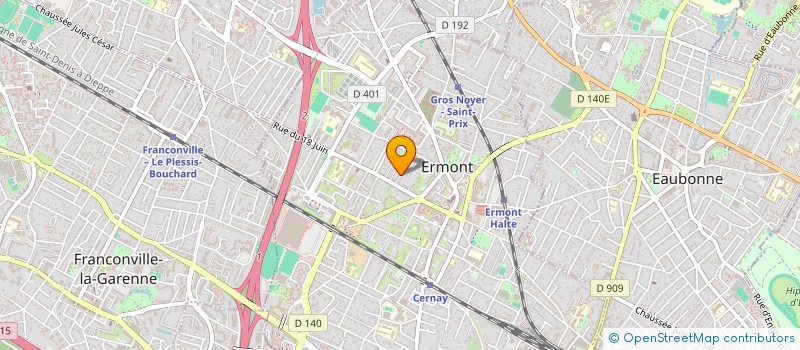 localisation de l'entreprise MONSIEUR WILFRIED ESSOMBE MBAPPE  ERMONT