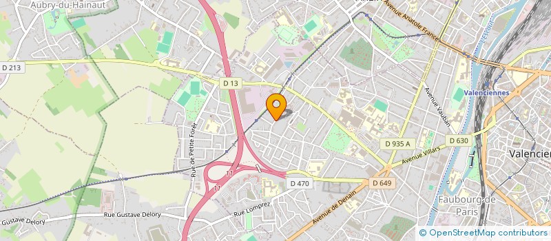localisation de l'entreprise MONSIEUR WILFRIED EVUORT à VALENCIENNES