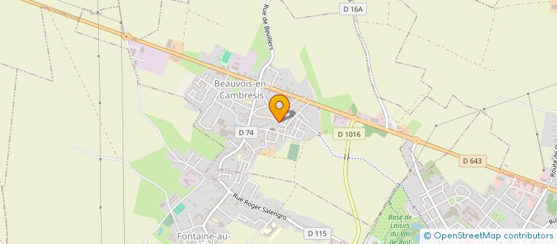 localisation de l'entreprise MONSIEUR WILFRIED FONTAINE  BEAUVOIS-EN-CAMBRESIS