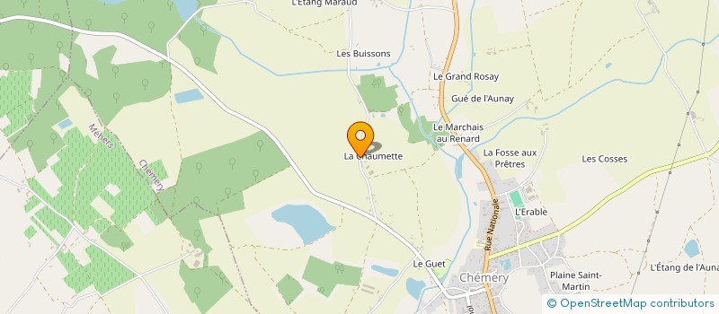 localisation de l'entreprise MONSIEUR WILFRIED FOUASSIER  CHEMERY