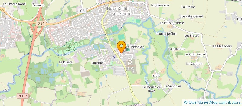 localisation de l'entreprise MONSIEUR WILFRIED GALLERAND  NOYAL-CHATILLON-SUR-SEICHE