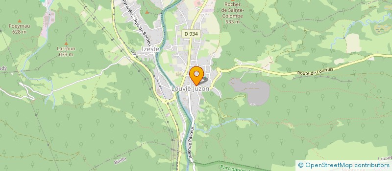 localisation de l'entreprise MONSIEUR WILFRIED GEORGES AIT MESSAOUD  LOUVIE-JUZON