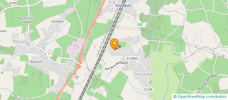 localisation de l'entreprise MONSIEUR WILFRIED GOMES  GAURIAGUET