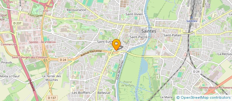 localisation de l'entreprise MONSIEUR WILFRIED GORDIEN  SAINTES