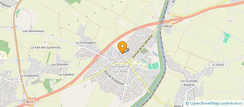 localisation de l'entreprise MONSIEUR WILFRIED GOURAUD  DOMPIERRE-SUR-MER