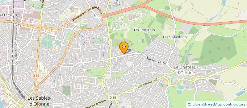 localisation de l'entreprise MONSIEUR WILFRIED GROSPAUD à LES SABLES D'OLONNE