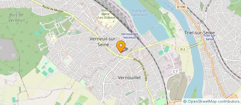 localisation de l'entreprise MONSIEUR WILFRIED GUERITEAU à VERNEUIL-SUR-SEINE
