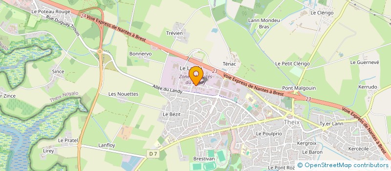 localisation de l'entreprise MONSIEUR WILFRIED GUILLOT  THEIX-NOYALO