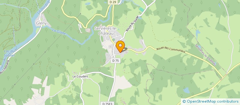 localisation de l'entreprise MONSIEUR WILFRIED GUYOT  SERVIERES-LE-CHATEAU