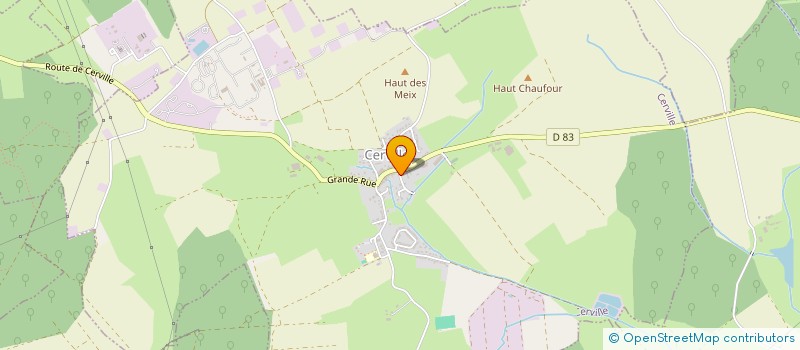 localisation de l'entreprise MONSIEUR WILFRIED HENNUYER  CERVILLE