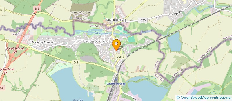 localisation de l'entreprise MONSIEUR WILFRIED HUTTNER  LAUTERBOURG