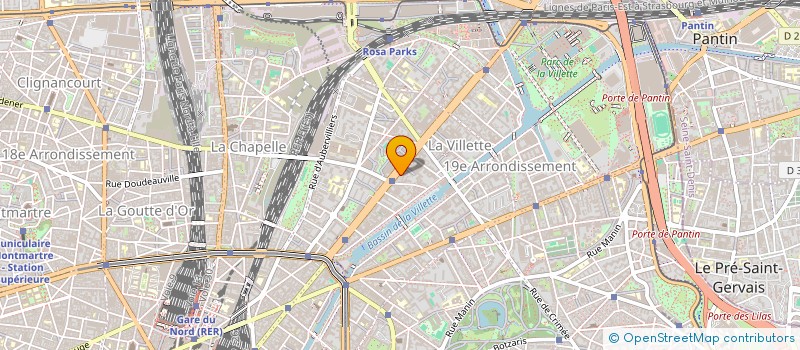 localisation de l'entreprise MONSIEUR WILFRIED KOUAME  PARIS