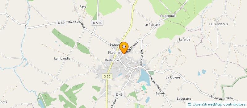 localisation de l'entreprise MONSIEUR WILFRIED LAFARGEAS à FLAVIGNAC