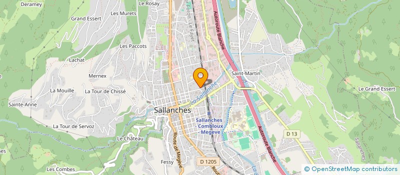 localisation de l'entreprise MONSIEUR WILFRIED LAFFRAY à SALLANCHES