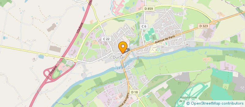 localisation de l'entreprise MONSIEUR WILFRIED LAJON à DURTAL