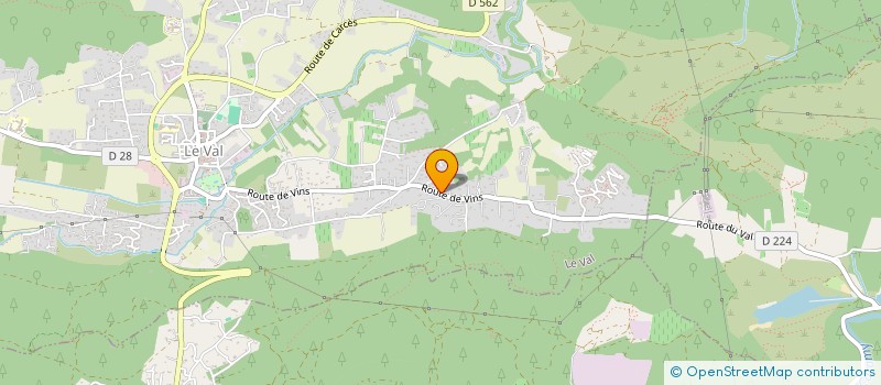localisation de l'entreprise MONSIEUR WILFRIED LANDON  LE VAL