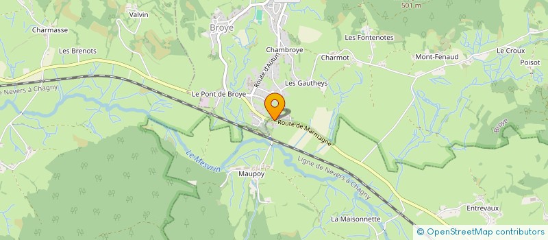 localisation de l'entreprise MONSIEUR WILFRIED LAROCHE  BROYE