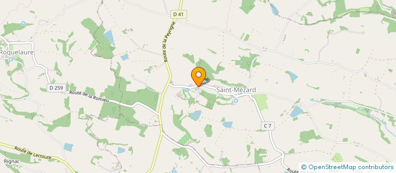 localisation de l'entreprise MONSIEUR WILFRIED LE GALL  SAINT-MEZARD