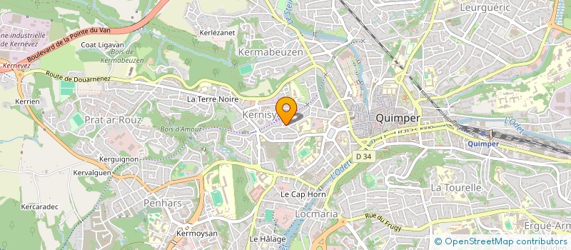 localisation de l'entreprise MONSIEUR WILFRIED LEDDET à QUIMPER