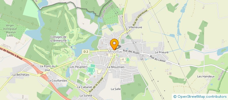 localisation de l'entreprise MONSIEUR WILFRIED LELIEVRE à MISSILLAC