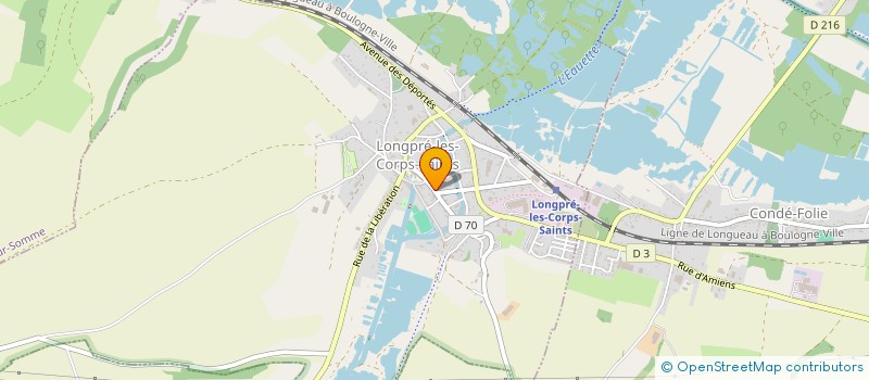 localisation de l'entreprise MONSIEUR WILFRIED LELIEVRE  LONGPRE-LES-CORPS-SAINTS