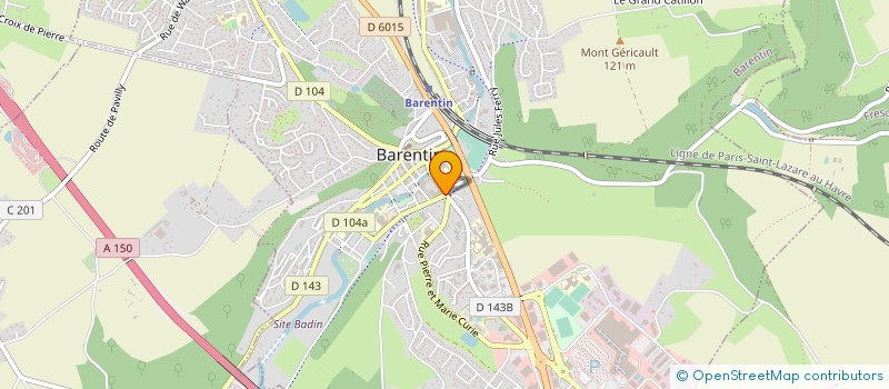 localisation de l'entreprise MONSIEUR WILFRIED LEMONNIER  BARENTIN