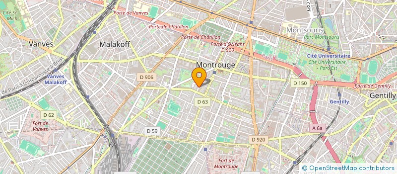 localisation de l'entreprise MONSIEUR WILFRIED LEPRETRE  MONTROUGE