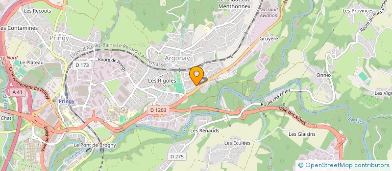 localisation de l'entreprise MONSIEUR WILFRIED LEROY  ARGONAY